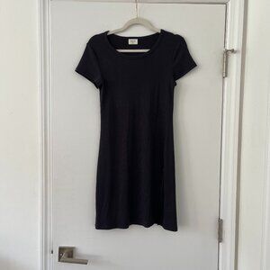 Wilfred Free Black Mini Cotton Dress
